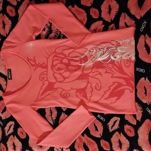 NWOT Ed hardy long sleeve tunic top